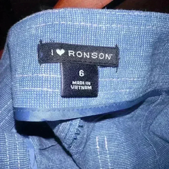 NWT!! I ♥ Ronson Shorts for Woman /Size 6 /Blue - Picture 9 of 11